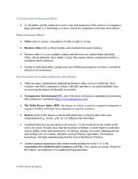 Business Ethics Chapter 1 Homework Similar to individual ethics, people may have different perceptions of what is considered ethical or not in business