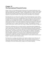 Banking Chapter 19 Homework Concerns About International Financial Architecture have Led Lively Debate Say The Least About