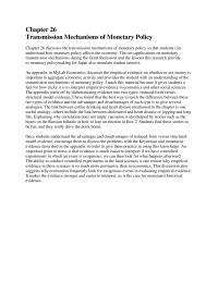 Banking Chapter 26 Homework The two applications on monetary transmission mechanisms during the Great Recession
