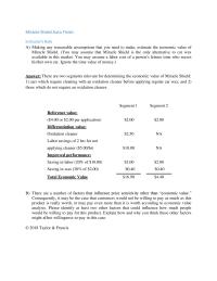 Marketing Chapter 1 Homework&nbsp;There are a number of factors that influence price sensitivity other than&nbsp; “economic value.” Consequently, it may be the case that customers would not be willing to pay as much as this product is really worth