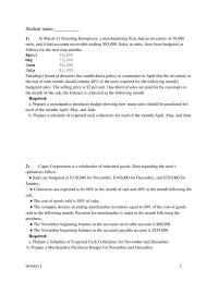 Accounting Chapter 8 Chapter 8_version1 Craney Corporation makes one product and it provided the following information to help prepare the master budget for the next four months of operations