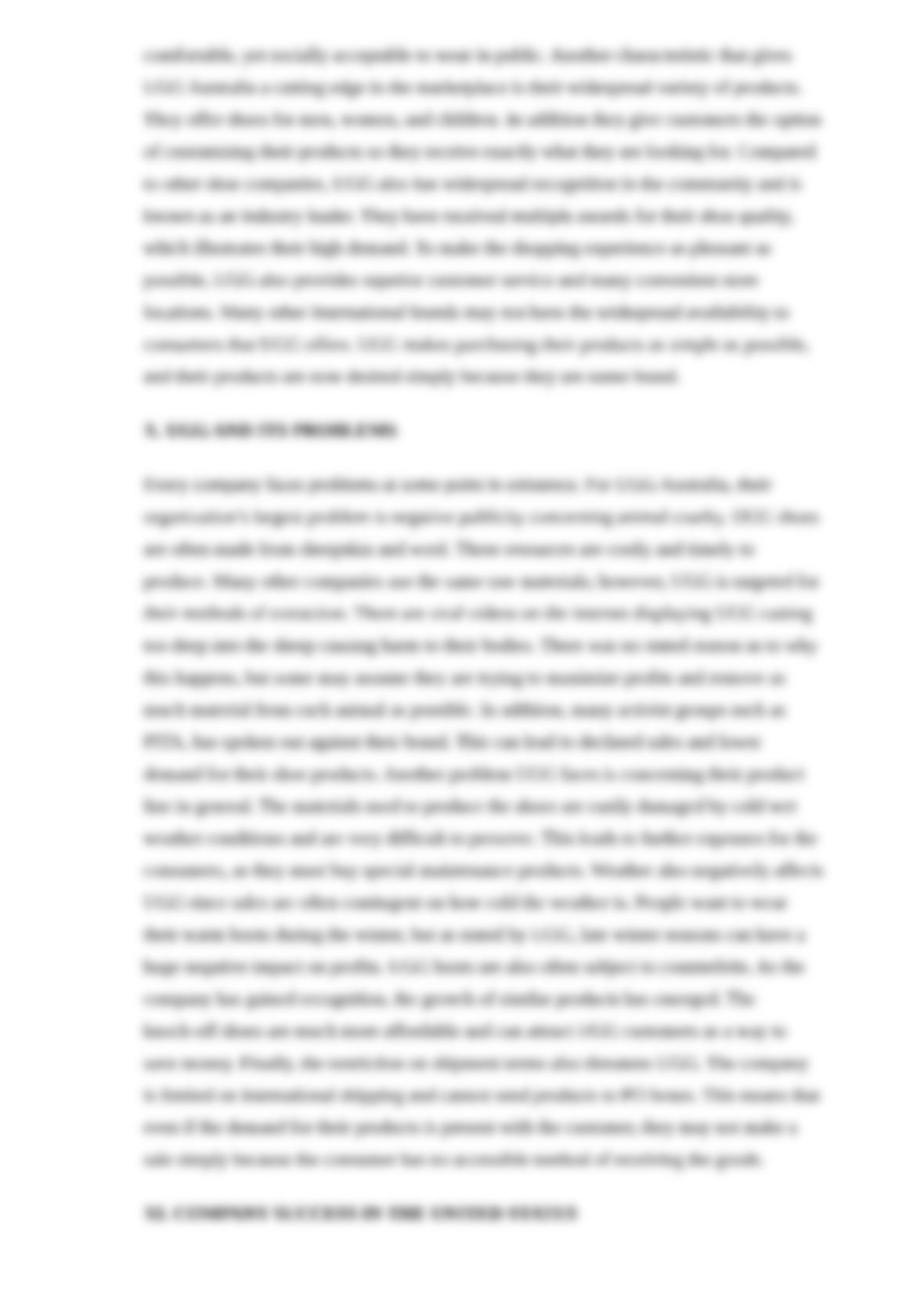 Ugg business essay image