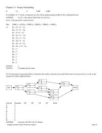 Management Chapter 13 2 Start Finish The Three time Estimate Approach Was Used Calculate The Expected Times