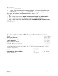 Accounting Chapter 11 Chapter 11_version1 The company has a Safety Products Division that could use this sensor in one of its products. The Safety Products Division is currently purchasing 8,000