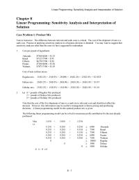 Management Chapter 8 Homework The first step is to develop a linear programming model for maximizing return subject to constraints for funds available, diversity, and risk tolerance