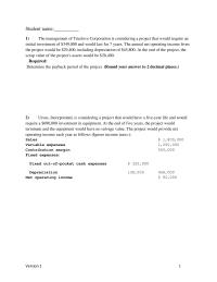 Accounting Chapter 14 Chapter 14_version1 The management of Nixon Corporation is investigating purchasing equipment that would cost $540,000 and have a 7 year life with no salvage value