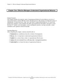 Human Resources Chapter 1 Homework With Good Integration Behavioral Andstructural Factors Management Can Increase The Probability That