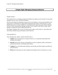 Human Resources Chapter 8 Homework An intentional act of deceiving or misrepresenting to induce another individual or group to give up something of value