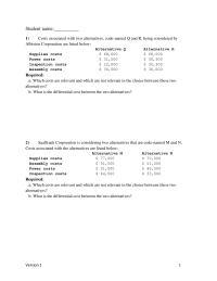 Accounting Chapter 13a Chapter 13a_version1 A study has indicated that some of the tours are not profitable, and consideration is being given to dropping these tours in order to improve the company’s overall operating performance
