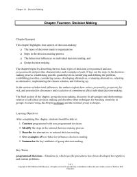 Human Resources Chapter 14 Homework A mental state of anxiety that occurs when there is a conflict among an individual’s various cognitions (for example, attitudes and beliefs) after a decision has been made