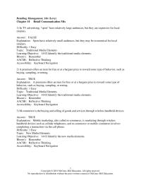 Marketing Chapter 14 1 Sentiment analysis is the process of analyzing social media to assess people’s overall attitudes and preferences for products, brands, and marketing
