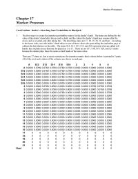Management Chapter 17 Homework Dealer’s Absorbing State Probabilities in Blackjack1.The first step is to create the transition probability matrix for the dealer’s hand