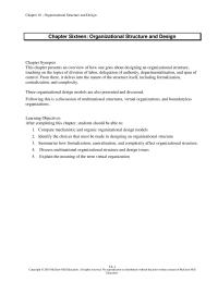 Human Resources Chapter 16 Homework The number of different units existing at the same level in an organization. The greater the horizontal differentiation, the more complex is the organization