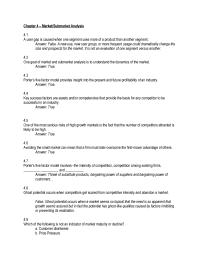 Marketing Chapter 4 1 Key success factors are assets and/or competencies that provide the basis for any competitor to be successful in an industry.