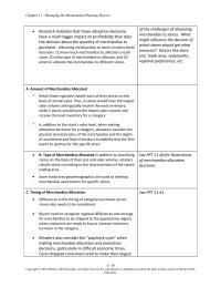 Marketing Chapter 11 Homework The next step in the merchandise management process is to analyze the performance of the process and make adjustments as necessary
