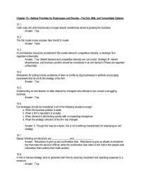 Marketing Chapter 15 1 Motivations for exiting include avoidance of drain on profits by dog businesses in portfolio and purging businesses that do not fit the strategy of the firm