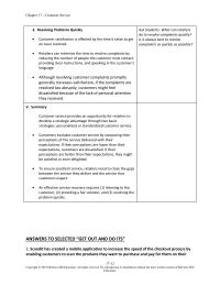 Marketing Chapter 17 Homework Customer service provides an opportunity for retailers to develop a strategic advantage through two basic strategies: personalized or standardized customer service