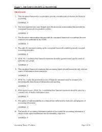 Accounting Chapter 07 1 The conceptual framework maintains that accounting reports should become the only relevant source of information about enterprises