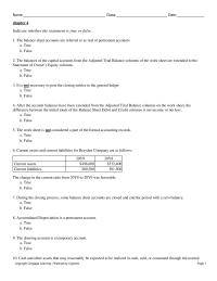 Accounting Chapter 4 Chapter_4&nbsp;The balances of the capital accounts from the Adjusted Trial Balance columns of the work sheet are extended to the Statement of Owner’s Equity columns