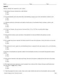 Accounting Chapter 6 Chapter_6&nbsp;The single-step income statement is easier to prepare, but a criticism of this format is that gross profit and income from operations are not readily available