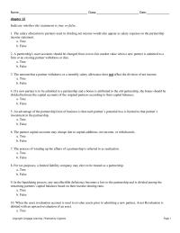 Accounting Chapter 12 Chapter_12&nbsp;An advantage of the partnership form of business is that each partner’s potential loss is limited to that partner’s investment in the partnership