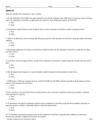 Accounting Chapter 16 Chapter_16&nbsp;Purchasing equipment by issuing a 6-month note should be shown on the statement of cash flows under the investing&nbsp;activities section