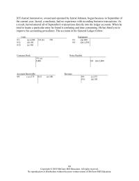 Accounting Chapter 2 6 Jarrod Automotive, owned and operated by Jarrod Johnson, began business in September of the current year. Jarrod, a mechanic, had no experience with recording business transactions