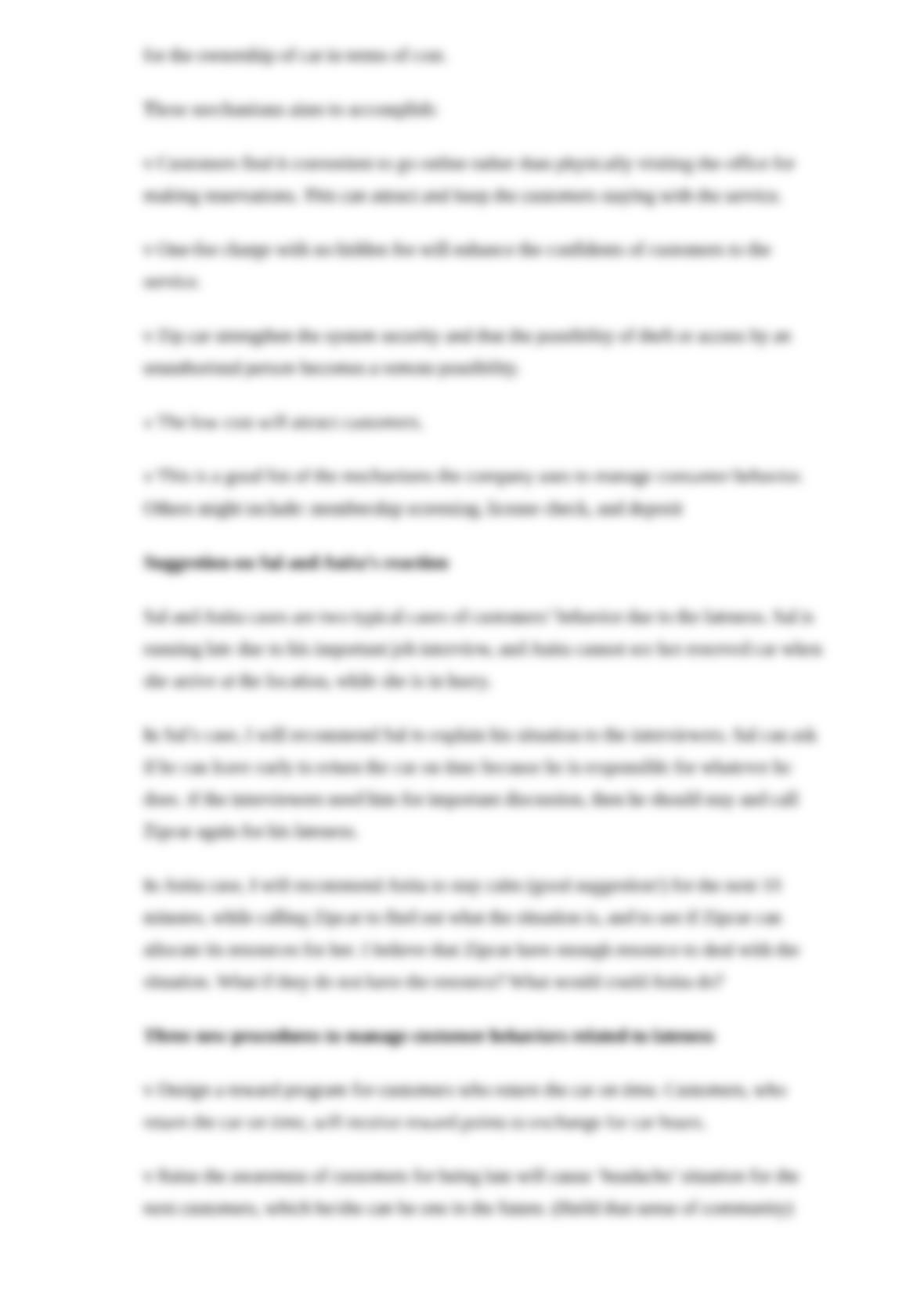 Zip car essay picture