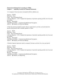 Accounting Chapter 3 1 The time period assumption assumes that an organization’s activities can be divided into specific time periods such as months, quarters, or years