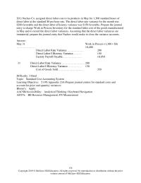 Accounting Chapter 21 8 Gala Enterprises reports the following information regarding the production of one of its products for the month. Compute the total direct materials cost variance, the direct materials price variance.