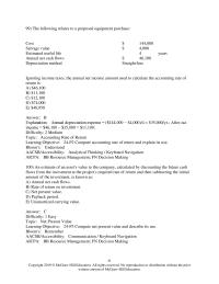 Accounting Chapter 24 3 An estimate of an asset’s value to the company, calculated by discounting the future cash flows from the investment at the project’s required rate of return and then subtracting