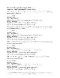 Accounting Chapter 24 1 The payback period is the amount of time for the investment to generate enough net cash flow to return the initial cost of investment