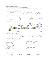 Chapter 5 Tutorial 1 Organic Chemistry