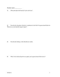 Human Resources Chapter 1 Chapter 1_version1&nbsp;Fayol’s approach to management was significant, in that it contributed to all of the following developments and positions except