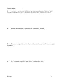 Human Resources Chapter 5 Chapter 5_version1&nbsp;Relate Herzberg’s theory to organizational design. In your explanation connect the theory to the components motivation