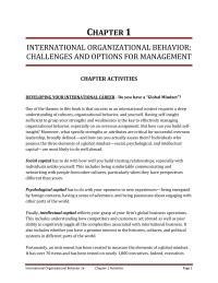 International Business Chapter 1 Homework The inability of some of Japan’s most successful firms to maintain their competitive positions offer some valuable lessons
