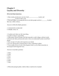 Business Ethics Chapter 5 1 News media at lower levels of development tend to cover ethnic minorities in stereotypical and integrated ways. The concepts of loyalty and reciprocity are related