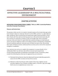 International Business Chapter 5 Homework This authoritarian nature allows South Korean firms to move decisively and quickly. Yet it also stifles creativity and creates problems