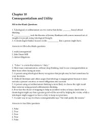 Business Ethics Chapter 10 1 Clifford Christians and others argue that teleology is inappropriate because it does not take a person’s motives or moral obligations into account