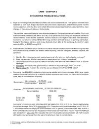 Finance Chapter 2 Homework Financial ratios are used to get an idea about the future financial condition of a firm by determining how well the company is being operated and where it needs improving