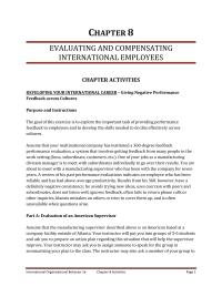 International Business Chapter 8 Homework Write a report that summarizes your research on the compensation of expatriates assigned to different countries