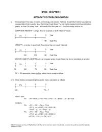 Finance Chapter 4 Homework This is an ordinary annuity—its payments are at the end of each period; that is, the first payment is made one period from today