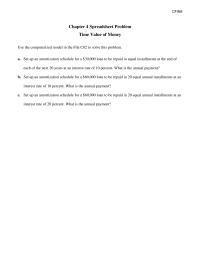 Finance Chapter 4 Homework Set up an amortization schedule for a $60,000 loan to be repaid in 20 equal annual installments at an interest rate of 20 percent. What is the annual payment