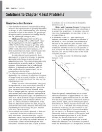 Economics Chapter 4 Homework Price elasticity of demand, conceptually speaking, measures the responsiveness of quantity demanded to changes in price