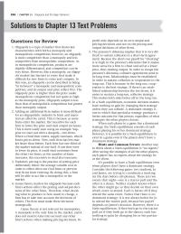 Economics Chapter 13 Homework Oligopoly is a type of market that shares key characteristics with both a mono poly and monopolistic competition