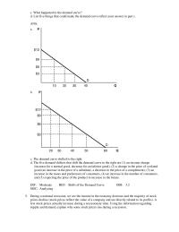Economics Chapter 3 3 Using a supply and demand model, show what happens to the equilibrium price and equilibrium quantity in the market for bananas if