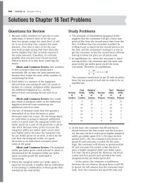 Economics Chapter 16 Homework The principle of diminishing marginal utility suggests that the consumer&nbsp; will get a lower marginal utility from the second pizza
