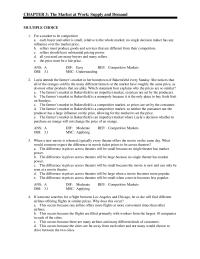 Economics Chapter 3 1 &nbsp;If someone searches for a flight between Los Angeles and Chicago, he or she will find different airlines offering flights at similar prices