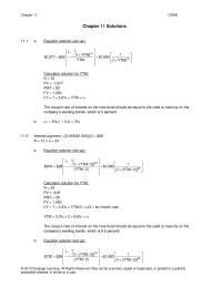 Finance Chapter 11 Homework The coupon rate of interest on the new bond should be equal to the yield to maturity on the company’s existing bonds, which is 5 percent