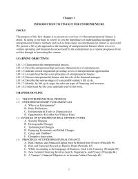 Entrepreneurship Chapter 1e Nearly one-half of businesses that fail do so because of economic factors including inadequate sales, insufficient profits, and industry weakness